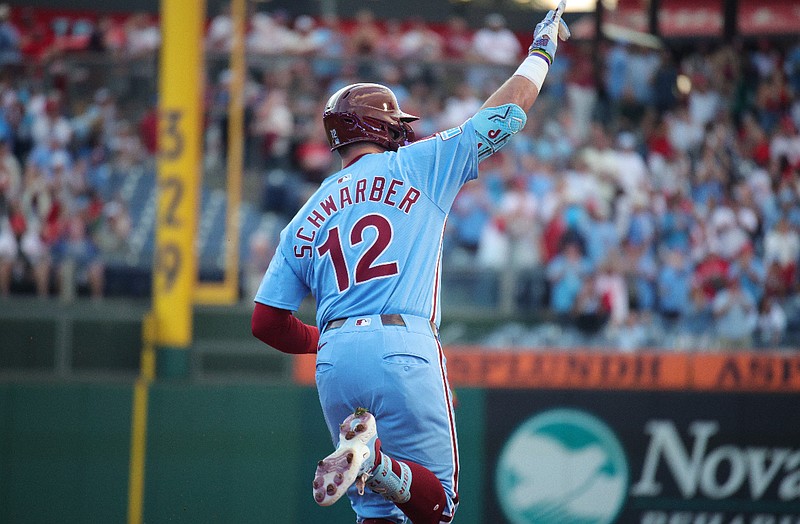 Kyle Schwarber hit his 46th home run of the season on Aug. 28 vs. the Braves. (Grace Del Pizzo/OnPattison)