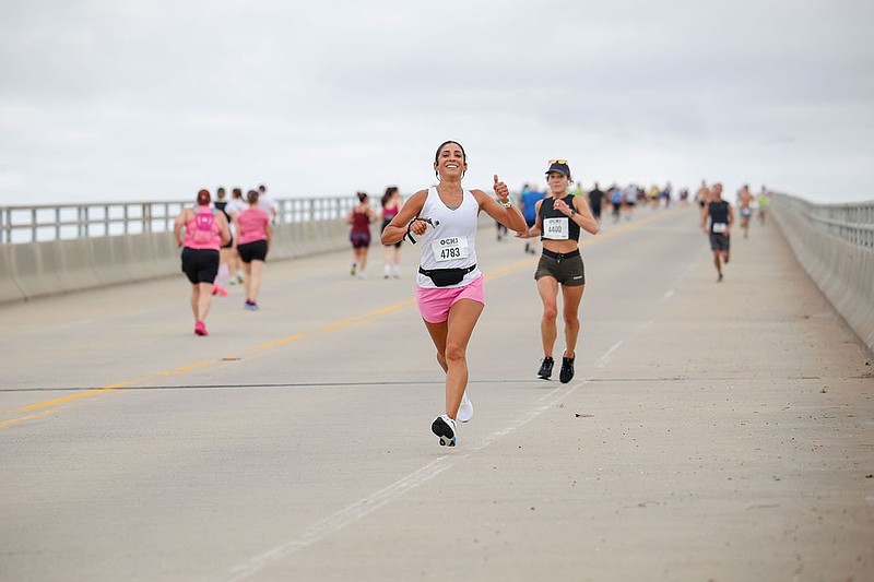 Part of the half-marathon course takes runners over the Ocean City-Longport Bridge. (Photo courtesy of Ocean City)