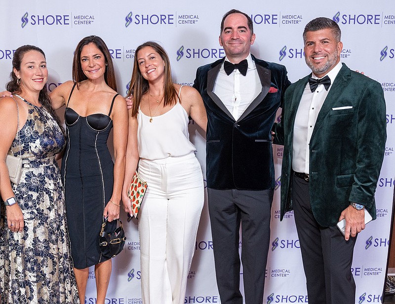 PROVIDED/Pictured from Shore’s 2024 gala are members of the Renee Parker Monihan Foundation Board of Directors, from left, Jacqueline Rounds, DO, Lindsay Monihan Stein, Andrea Patterson Monihan, Christopher Monihan, and Vince Latino.