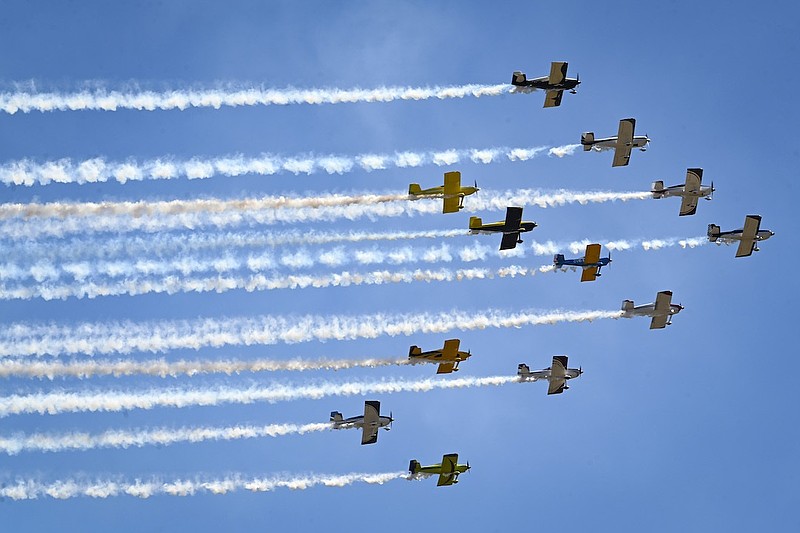 The Full Throttle precision-flying team was one of the performers at the 2025 "Thunder Over the Waves" airshow. (Photo courtesy of the Greater Wildwoods Tourism Improvement and Development Authority)