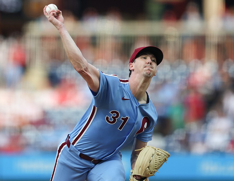 Sep 25, 2025; Philadelphia, Pennsylvania, USA; Philadelphia Phillies pitcher Walker Buehler (31) throws a pitch against the Miami Marlins during the first inning at Citizens Bank Park. Mandatory Credit: Bill Streicher-Imagn Images