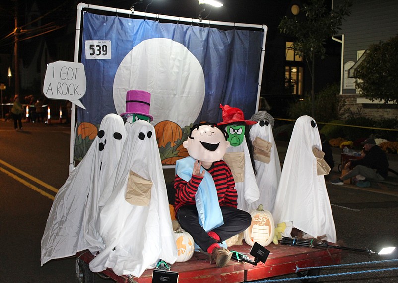A colorful float in the 2024 Halloween Parade features a spooky theme. (Photo courtesy of Sea Isle City)