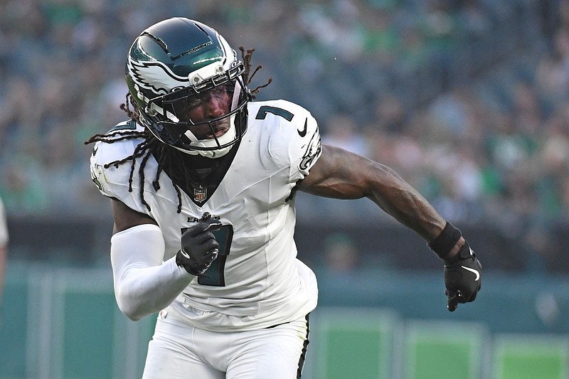 Aug 7, 2025; Philadelphia, Pennsylvania, USA; Philadelphia Eagles cornerback Kelee Ringo (7) against the Cincinnati Bengals at Lincoln Financial Field. Mandatory Credit: Eric Hartline-Imagn Images