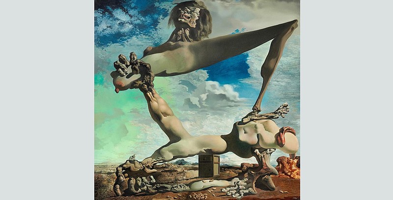 Soft Construction with Boiled Beans (Premonition of Civil War), 1936, Salvador Dalí via Philadelphia Museum of Art website.