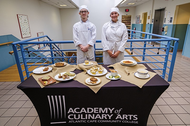 Culinary scholarship recipient Ryan Somers and baking & pastry scholarship recipient Gabrielle Ruberti.