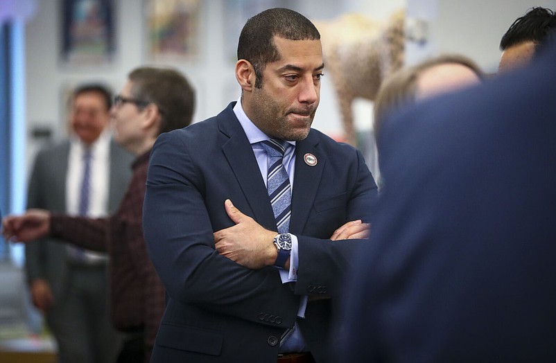 Former New Jersey Education Association President Sean Spiller and the union face a lawsuit alleging they misused member dues for his failed gubernatorial campaign. (Dana DiFilippo | New Jersey Monitor)