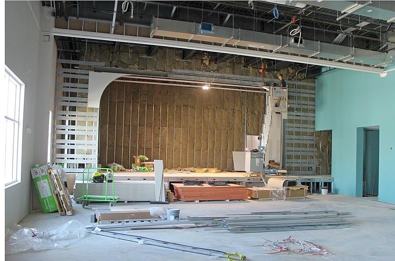 The main community room will feature a stage for shows and other entertainment. (Courtesy of Sea Isle City)