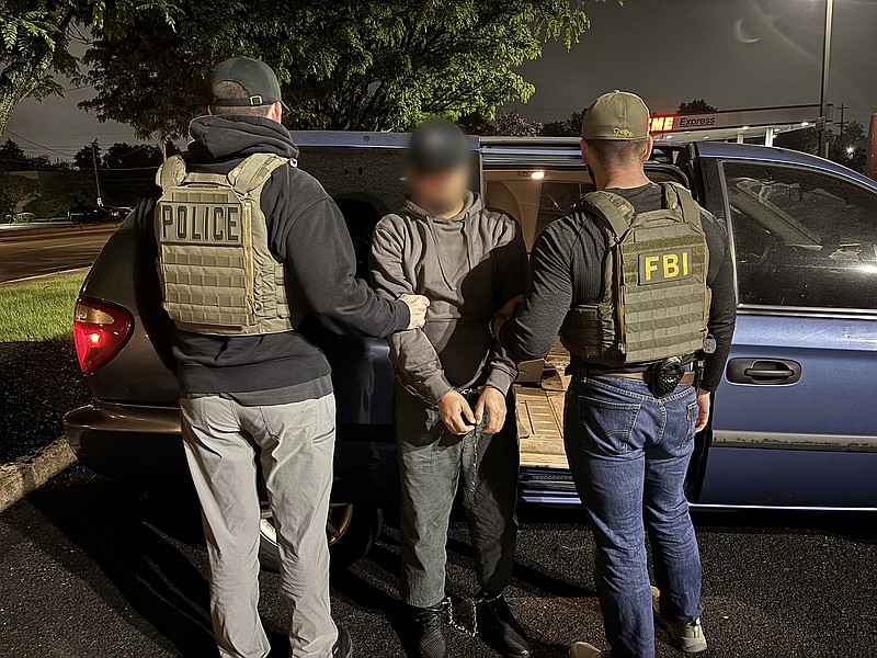 An ICE arrest, 2025.