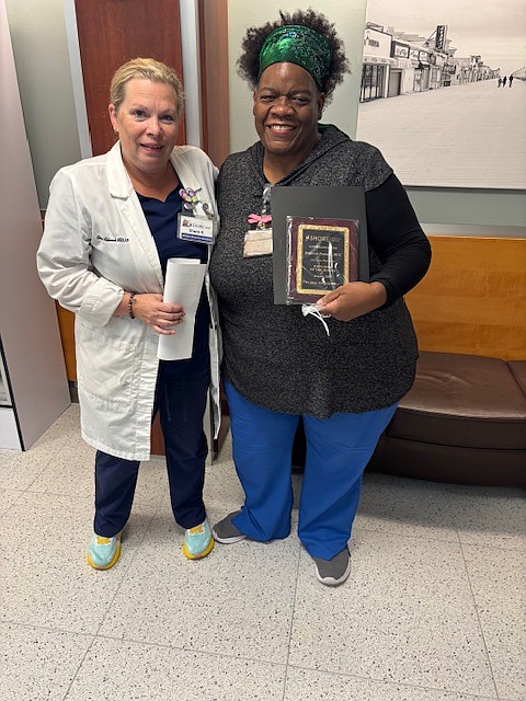 Deborah Oatman is Shore Medical Center's August Employee of the Month