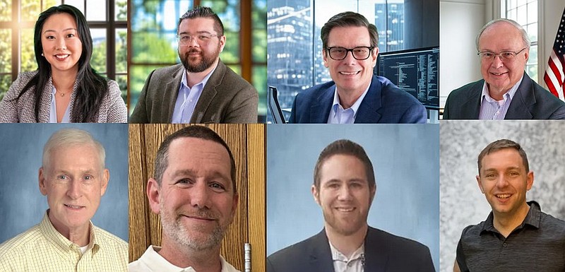 Top, left to right, Democratic candidates Coyne, Chiba, Keiser and Roesch. Bottom, left to right, Republican candidates Eshleman, Minnick, Lambros and Moyer (Submitted photos)