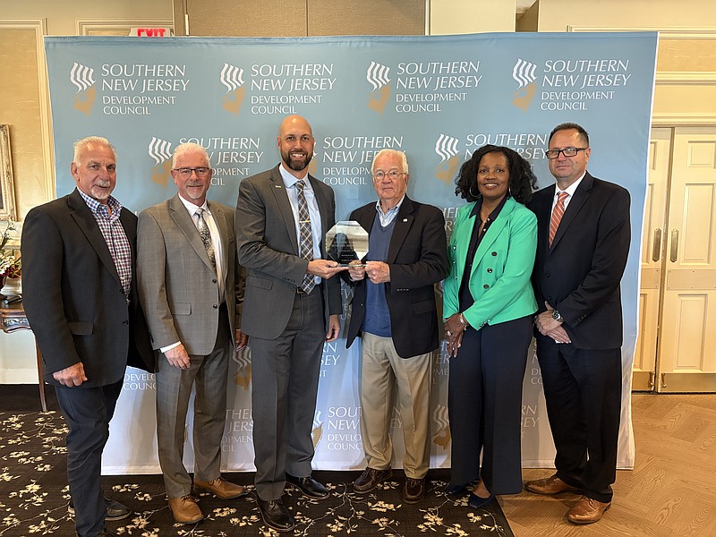 PROVIDED/ACUA Vice President of Wastewater Joe Pantalone, Chief Engineer Tom Ganard, President Matthew DeNafo, Board Chairman Marvin Embry, Vice President of Finance and Administration/CFO Linda Bazemore, and Vice President of Centralized Maintenance and Asset Management James Rocco.