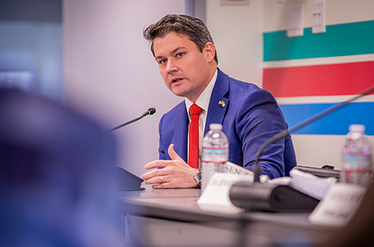 State Rep. Joe Hogan speaking at an event at the Bucks County Intermediate Unit in January 2025. File photo.