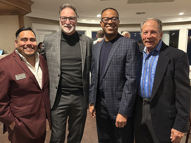 PROVIDED/Supporters in attendance include, from left, Irvin Moreno-Rodriguez, Michael Baker, Brian Jackson, and Howard Gross. Jackson and Baker serve on the board of Mosaic.
