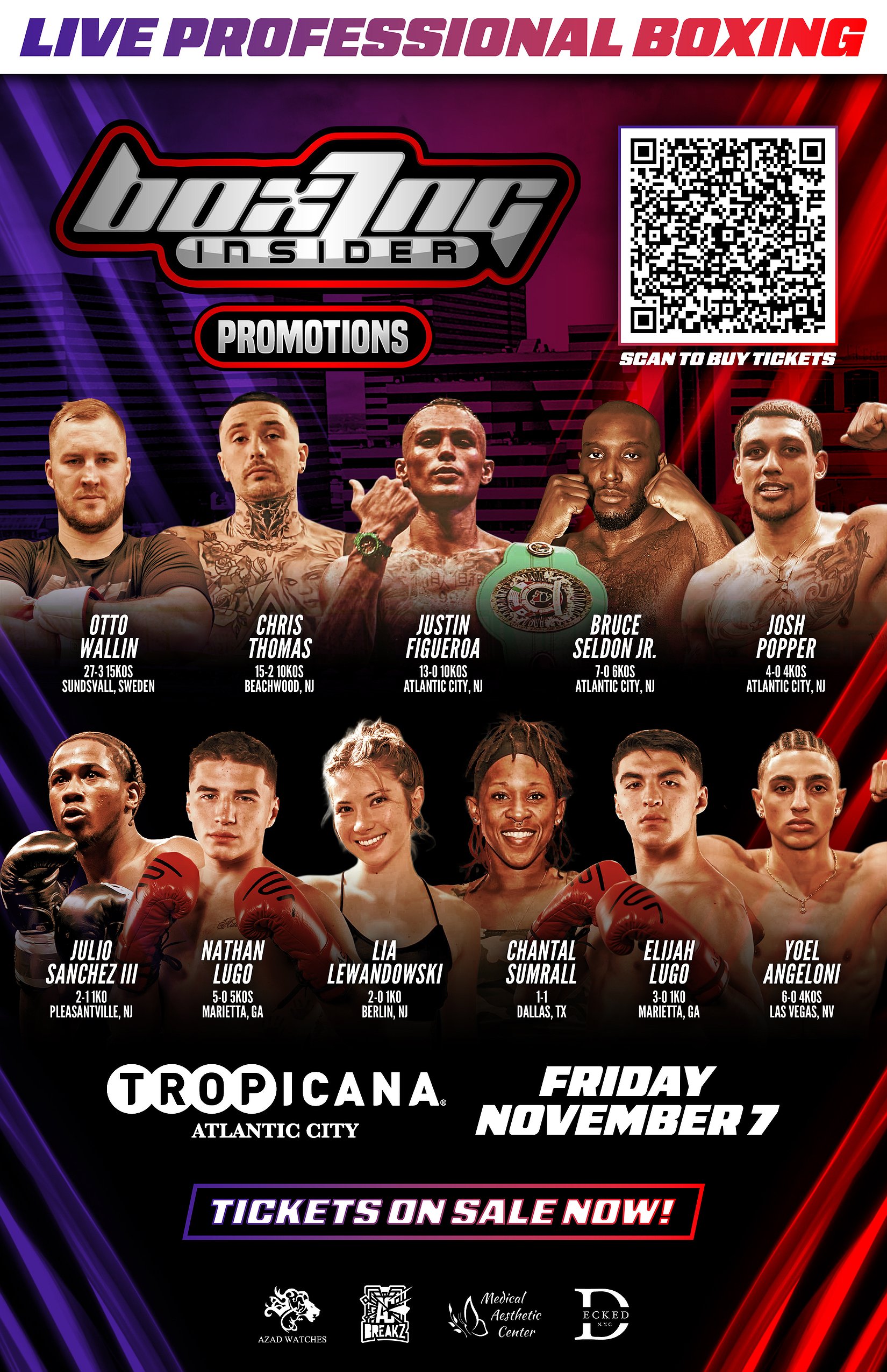 Hometown hitters win big at Boxing Insider's Tropicana return