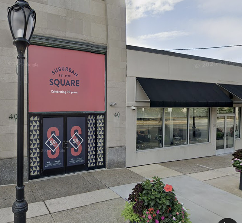 Two shops in Suburban Square shops in the Ardmore section of Lower Merion Township were allegedly the victims of a shoplifter, police say. (Image courtesy of Google StreetView)