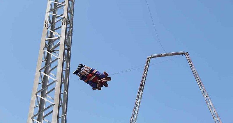 Riders would soar 100 feet above the Wildwood beach on the SkyCoaster. (Photo courtesy of Morey's Piers)