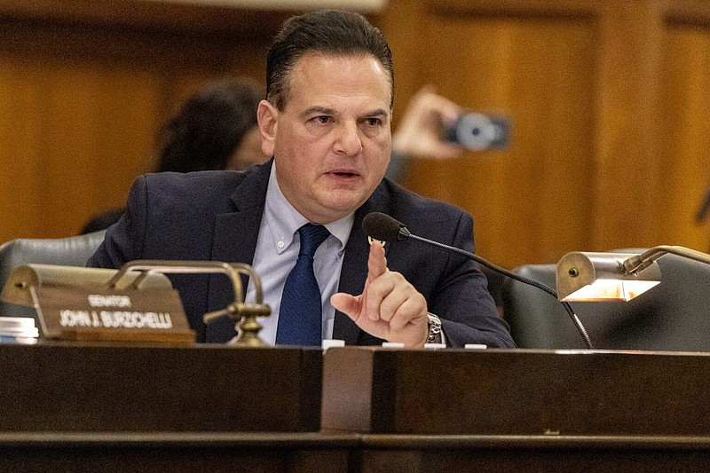 Sen. Nicholas Scutari speaks in favor of Bill S4924 at the New Jersey State House, Trenton, NJ, Monday, Dec. 1, 2025. (Photo by Anne-Marie Caruso/New Jersey Monitor)