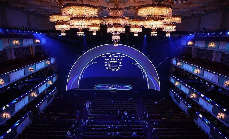 General view inside the venue before the FIFA World Cup 2026 Final Draw at John F. Kennedy Center for the Performing Arts in Washington, D.C. on Friday.
