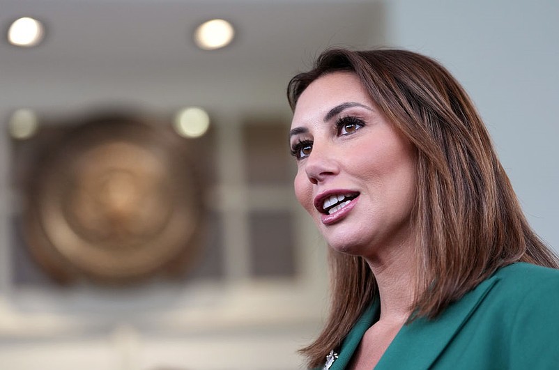 Alina Habba gave up her fight to remain U.S. Attorney for New Jersey after a federal appellate panel ruled against her. (Photo by Win McNamee/Getty Images)