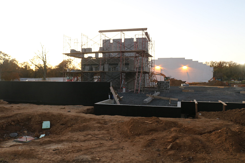 Construction on the Lower Bucks County Government Services Center in November.
Credit: Tom Sofield/LevittownNow.com
