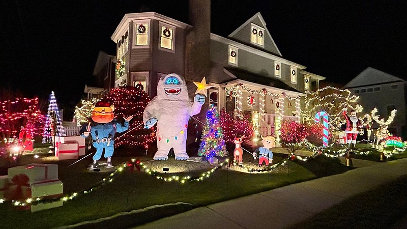 The Torres home at 2 Waterway Road, named the "People's Choice Award" winner, features classic Christmas characters and nostalgic charm. (Photo courtesy of Ocean City)