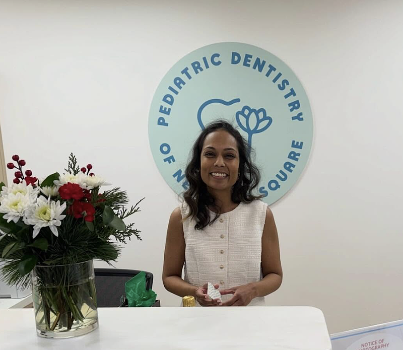 Dr. Joanna Mangar was proud to open Pediatric Dentistry of Newtown Square with a remodeled facility that keeps kids in mind. (Image courtesy of Delaware County Chamber of Commerce)