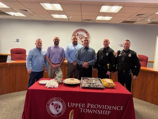 The Upper Providence Township Police Department was recently gifted lunch courtesy of Evolution Financial Group. (Image courtesy of UPTPD)