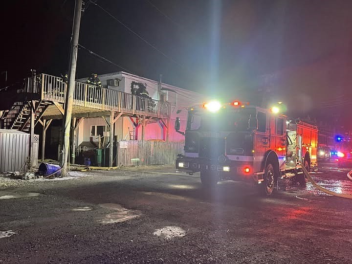 The fire broke out in the 700 block of Montgomery Avenue. (Photo courtesy of Wildwood Fire Department Facebook page)