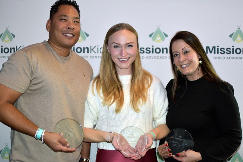(L-R): Det. Stephen Sowell (Norristown Police Department); Lauren Marvel, Esq. (Montgomery County District Attorney's Office); Dr. Kristen A. Caprara, PsyD (Children's Crisis Treatment Center) (Credit: Mission Kids)