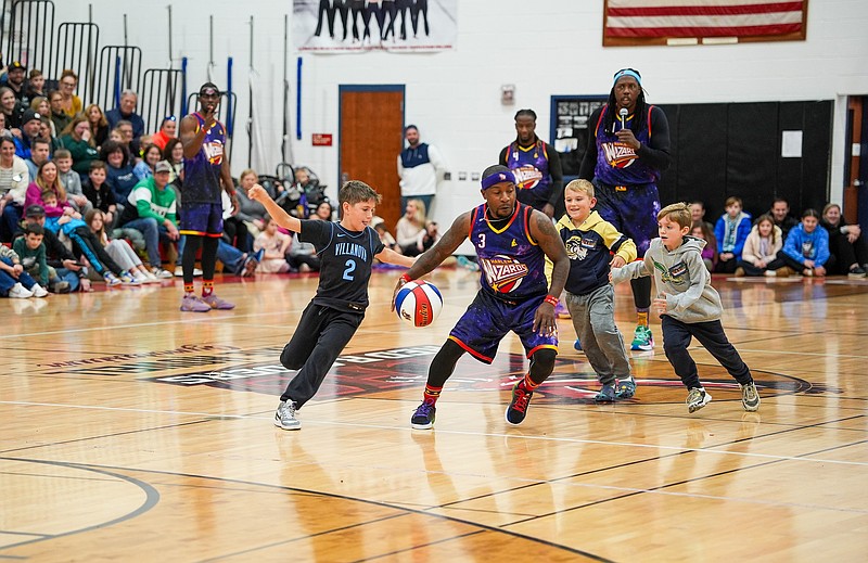 The Harlem Wizards basketball team is a perennial favorite with the kids on First Night. (Photos courtesy of Ocean City)