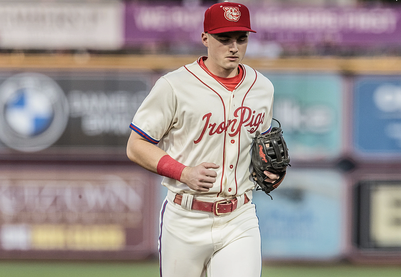 Aidan Miller is one of the top prospects in the Phillies organization. (Cheryl Pursell)
