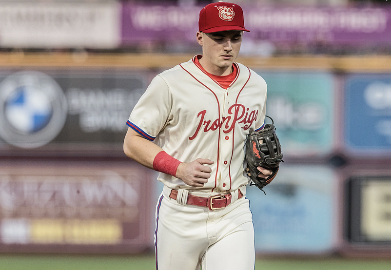Aidan Miller is one of the top prospects in the Phillies organization. (Cheryl Pursell)