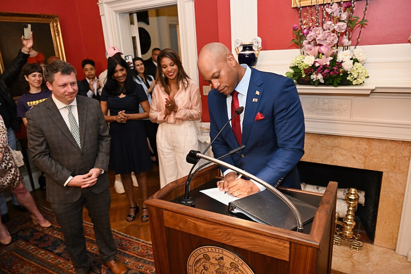 Gov. Wes Moore signed an executive order protecting gender-affirming care in Maryland on June 5, 2023. (Photo courtesy the Governor’s Office)