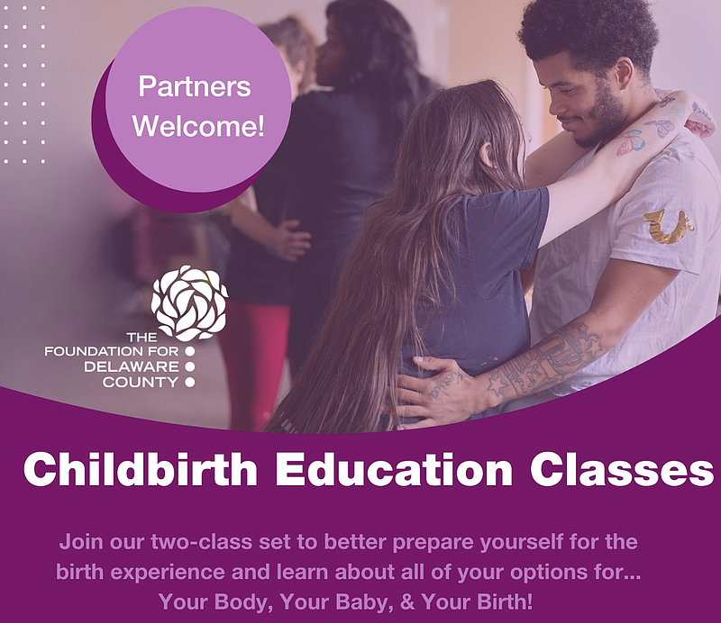 Free courses are available for soon-to-be parents through the county's health department. (Image courtesy of DCHD)