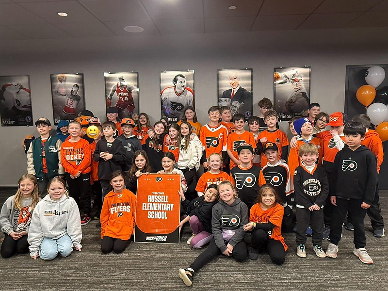Russell Elementary School's Night Out with the Flyers was a success! (Image courtesy of MNSD)