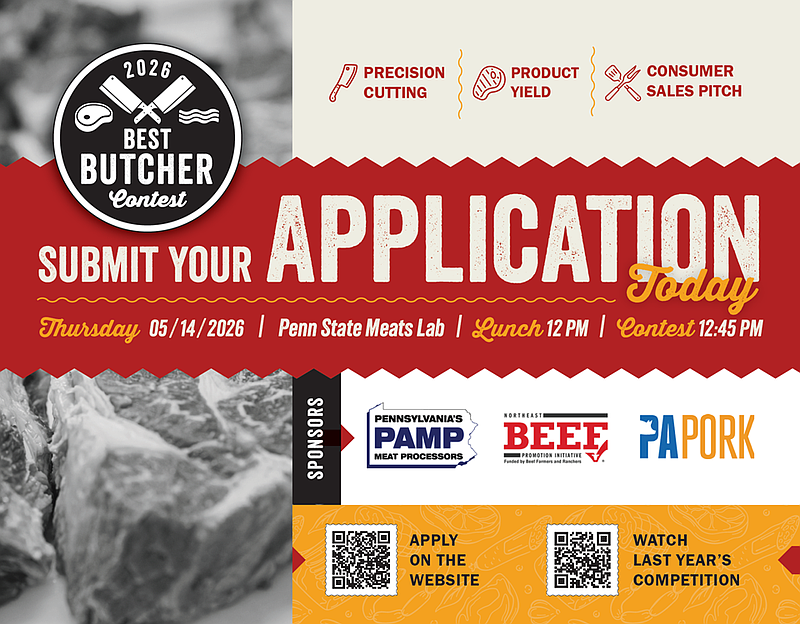 Competitors will have the chance to demonstrate their expertise, gain regional recognition, and compete for the title of 2026 Best Butcher and a $500 cash prize. (Credit: PA Beef Council)