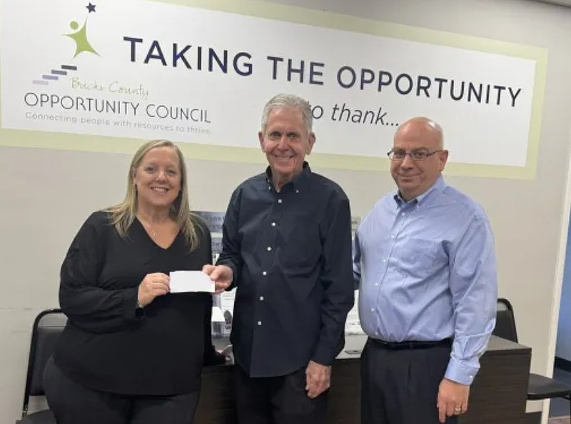 Gene and Marlene Humanitarian Fund Donate $50,000 to Bucks County Opportunity Council clients. (Courtesy of Bucks County Opportunity Council)