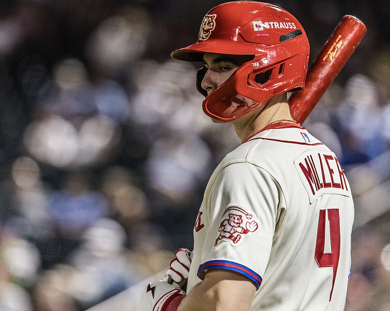 Aidan Miller is one of the top prospects in the Phillies organization. (Cheryl Pursell)