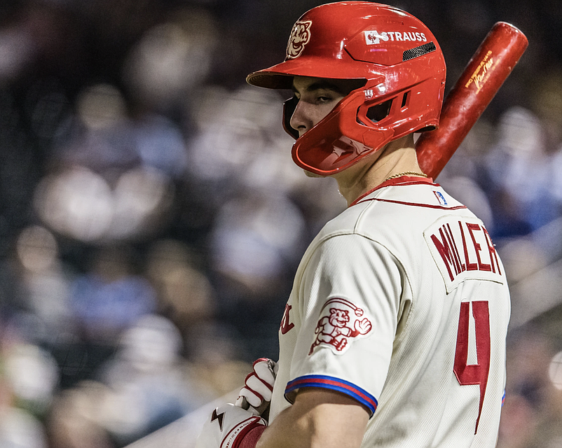 Aidan Miller is one of the top prospects in the Phillies organization. (Cheryl Pursell)
