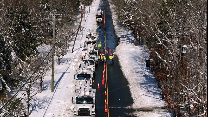 Atlantic City Electric shows work being done.