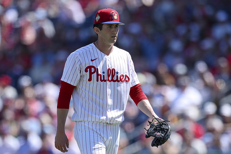 Mar 1, 2026; Clearwater, Florida, USA; Philadelphia Phillies starting pitcher Andrew Painter (76) walks off the field after pitching against the New York Yankees in the first inning during spring training at BayCare Ballpark. Mandatory Credit: Nathan Ray Seebeck-Imagn Images