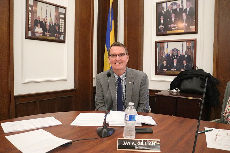 Mayor Jay Gillian delivers his State of the City address.