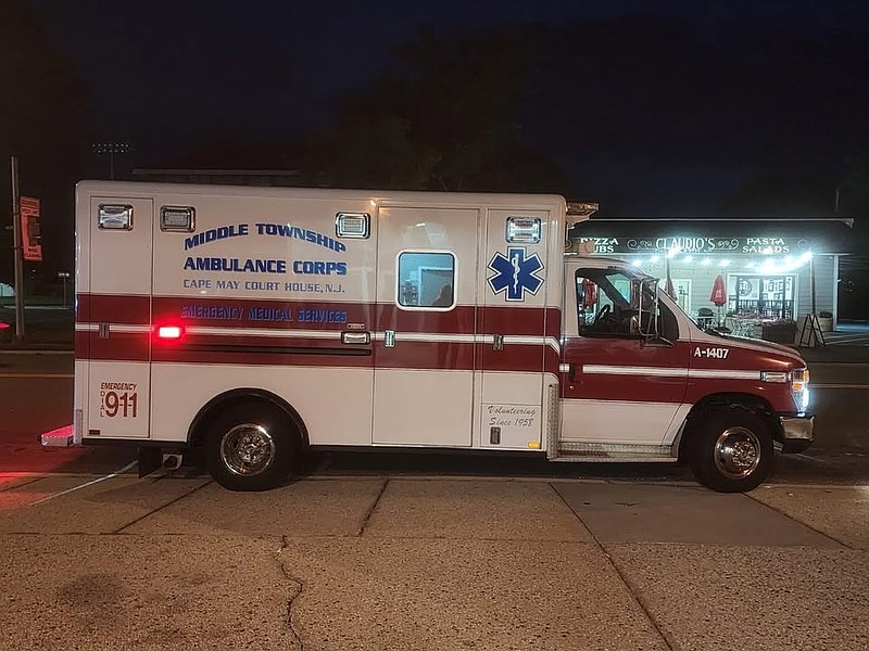 The Middle Township Ambulance Corps will serve in a supplemental role for emergency services in the municipality. (Photo courtesy of Middle Township Ambulance Corps)