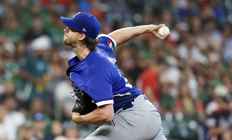 Mar 11, 2026; Houston, TX, United States; Italy starting pitcher Aaron Nola (27) pitches against Mexico in the first inning  at Daikin Park. Mandatory Credit: Thomas Shea-Imagn Images