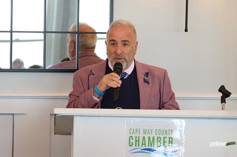 Cape May County Board of Commissioners Director Leonard Desiderio delivers his 2026 State of the County address. (Photo courtesy of Prime Digital Marketing)