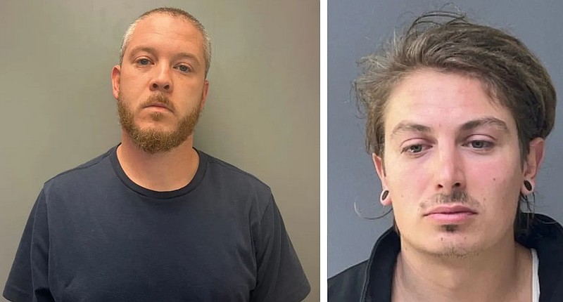 Erik Dixon, left, and Luke Higgins (Booking photo courtesy Montgomery County District Attorney)