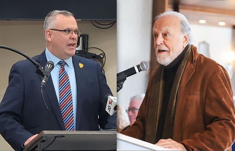 Atlantic County's Prosecutor William Reynolds, left, and Executive Dennis Levinson
