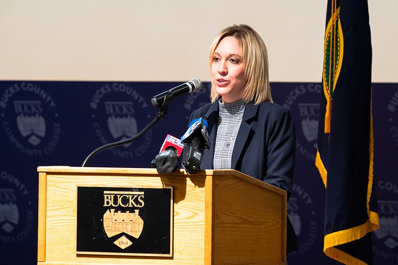 Dr. Lynette Kuhn, Pennsylvania Department of Education Deputy Secretary and Commissioner for Postsecondary and Higher Education (Credit: Eric Parker, Bucks County Community College)