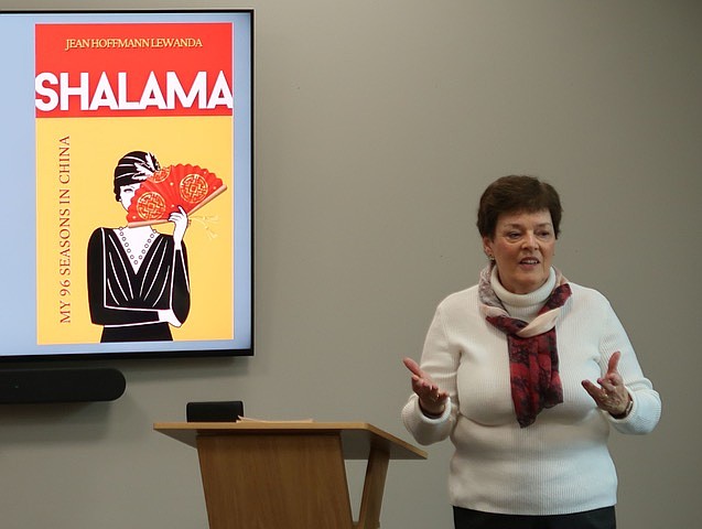 JFS/More than 40 people attended the Shalama: My 96 Seasons in China program with author Jean Hoffmann Lewanda Feb. 17.