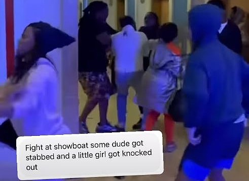 The atlanticcityrizz Instagram posted a portion of the melee.